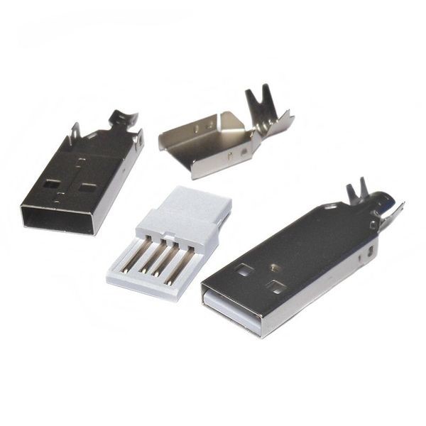 USB Type-A Male Connector - Click Image to Close